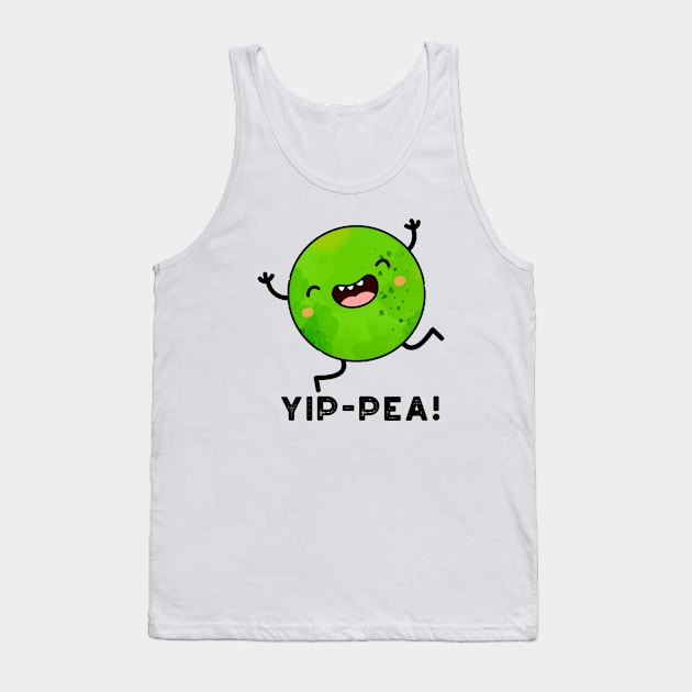 Yip-pea Happy Pea Pun Tank Top by punnybone